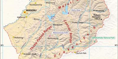 Lesotho mapa argazkiak